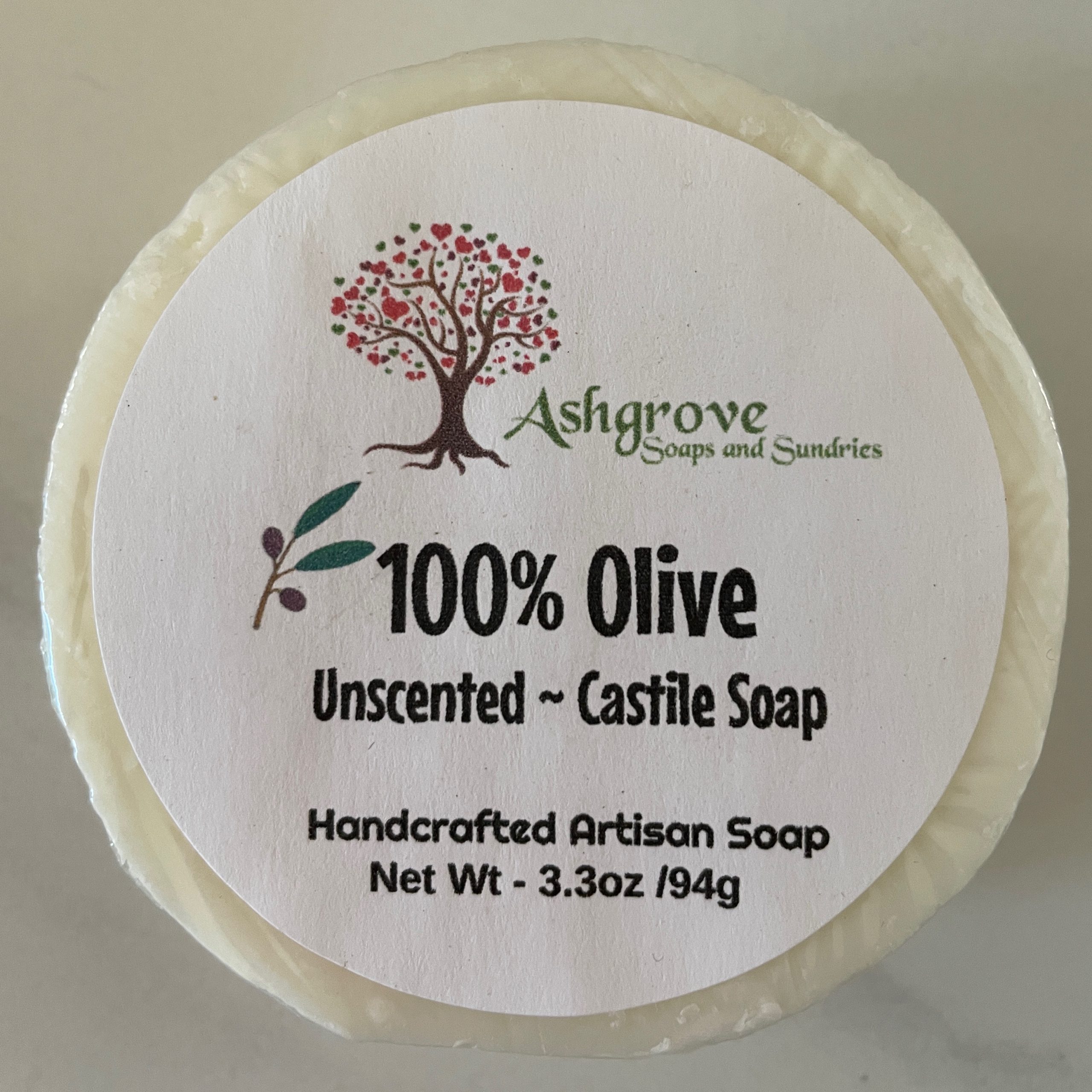 100% Olive Oil Unscented Soap