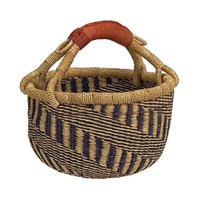 African Market Basket: Large Navy